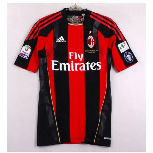 Tailandia Camiseta AC Milan 1st Retro 2010 2011